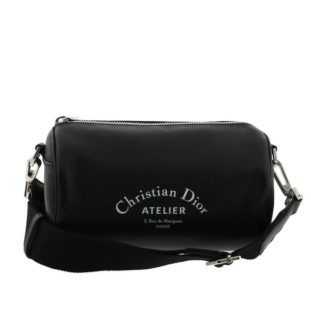 Christian Dior Atelier Roller Bag Shoulder Messenger Black